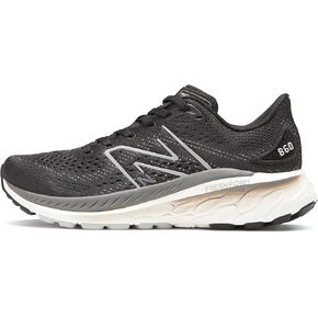 New Balance Women's Fresh Foam X 860 V13 Running Shoe, Black/White/Castlerock, 8.5 Wide
