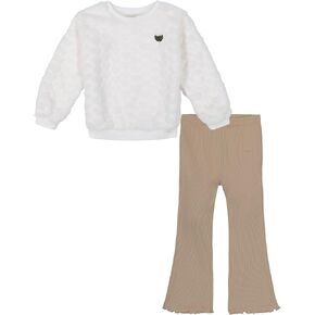 Juicy Couture baby-girls 2pc Faux Fur Top Legging Set