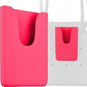 Silicone Phone Holder Compatible with Bogg Bag, Insert Bogg Bag Accessories Charms Attachment for Beach Tote Bag, Wide Size Fits for All Cell Phone (grey) in Saudi Arabia