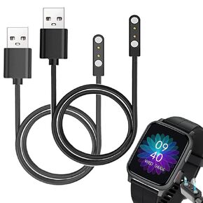 smart watch Cables Compatible with FITVII H56 1.7" Smartwatch, 2-Pack