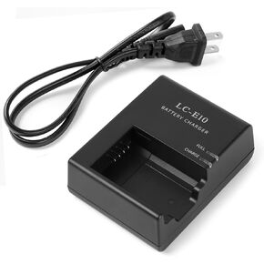 LC-E10 LC-E10C Charger for LP-E10 Camera Battery Compatible with Canon EOS Rebel T3 T5 T6 T7 T100 Kiss X50 X70 X80 X90 1100D 1200D 1300D 1500D 4000D Digital Cameras