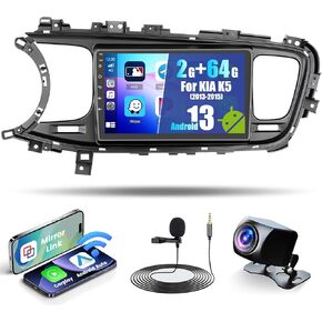 [2+64GB] Ohradio Android 13 Car Stereo for Kia Optima K5 2013-2015 with Wireless Carplay Android Auto, 9" HD Touchscreen Car Radio with Mirror Link Bluetooth GPS WiFi SWC FM RDS DSP