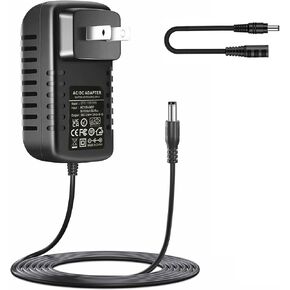 [Polarity Changeable] 9V AC Adapter with Polarity Reverse Cable DC9V 1A 2A Power Supply Cord 5.5mm DC Plug for P-Touch Label Maker, Guitar Pedals, Keyboards, Arduino UNO MEGA, BT Speaker DC9V Charger
