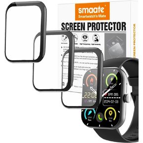 3D Screen protectors Compatible with zakotu Y66 1.96 inches smartwatch, 3 Piece, Full Coverage, Anti-shatter