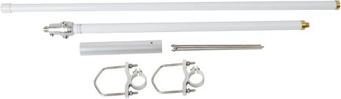 TWAYRDIO 144/430 MHz Dual Band Heavy Duty Fiberglass Vertical Base Antenna - 2Meter/70CM 68.9inches Base Antenna 4.5/7.2dBi with SO-239 Connector for Repeater Mobile Radio Transceiver in Saudi Arabia