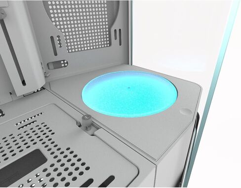 FV270 Luminous Rotating Platform - Spinning Demo Stand Offers a Dedicated Space for Hobby Figurines, Turning Your PC into a Personalized Gallery! (White) in Saudi Arabia
