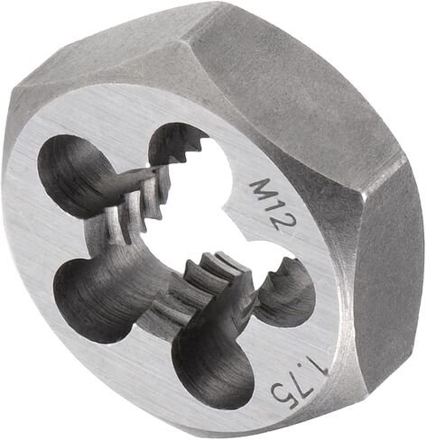 قالب إعادة الخيوط السداسي CoCud، M12 × 1.5 درجة، أداة خيوط الأنابيب الأسطوانية من الفولاذ الكربوني مع 5 فتحات للرقائق - (التطبيقات: لإصلاح الخيوط) in Saudi Arabia
