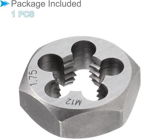 قالب إعادة الخيوط السداسي CoCud، M12 × 1.5 درجة، أداة خيوط الأنابيب الأسطوانية من الفولاذ الكربوني مع 5 فتحات للرقائق - (التطبيقات: لإصلاح الخيوط) in Saudi Arabia