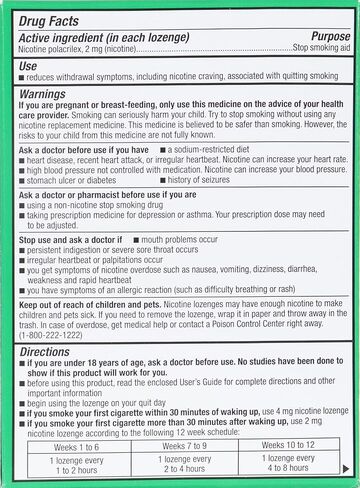 Rite Aid Mint Nicotine Lozenges, 2mg - 108 Lozenges | Mint Flavor | Quit Smoking Products | Stop Smoking Aids That Work | Quit Smoking Aid | Alternative to Nicotine Patches in Kuwait