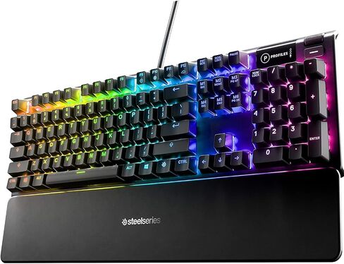 SteelSeries Apex 5 Hybrid mechanical Keyboard OLED Smart Display (Renewed) in Saudi Arabia