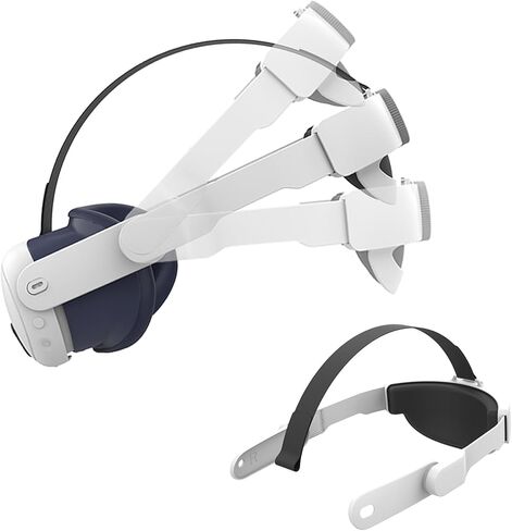 حزام الرأس المطور من ThxYour لـ Meta Quest 3، حزام Elite لملحقات سماعات الرأس Oculus Quest 3 VR، عصابة رأس مريحة، أغطية رأس VR خفيفة الوزن، تقلل ضغط الوجه in Kuwait
