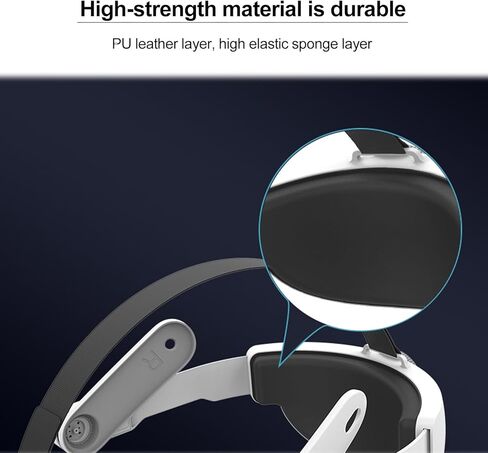 حزام الرأس المطور من ThxYour لـ Meta Quest 3، حزام Elite لملحقات سماعات الرأس Oculus Quest 3 VR، عصابة رأس مريحة، أغطية رأس VR خفيفة الوزن، تقلل ضغط الوجه in Kuwait