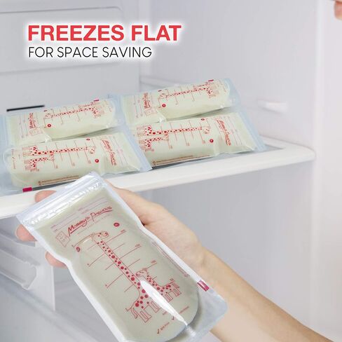 110 Count Breastmilk Storage Bags 8 Oz 235 ml Breastfeeding Freezer Storage Container Bags for Breast Milk comes Pre Sterilized & BPA Free with Accurate Measurements & Leak Proof. Buy Now! in Saudi Arabia