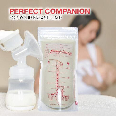 110 Count Breastmilk Storage Bags 8 Oz 235 ml Breastfeeding Freezer Storage Container Bags for Breast Milk comes Pre Sterilized & BPA Free with Accurate Measurements & Leak Proof. Buy Now! in Saudi Arabia