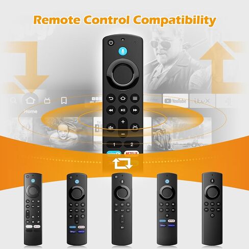 جهاز تحكم عن بعد صوتي بديل لأجهزة التلفاز الذكية Fire AMZ Cube/TV Stick/TV Stick (4K، 4K Max)، TV Stick Lite، الجيل الثالث من التلفزيون الذكي، لجميع أجهزة التلفاز الذكية Insignia/Toshiba/Pioneer Voice in Saudi Arabia