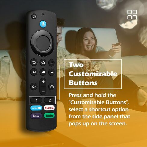 جهاز تحكم عن بعد صوتي بديل لأجهزة التلفاز الذكية Fire AMZ Cube/TV Stick/TV Stick (4K، 4K Max)، TV Stick Lite، الجيل الثالث من التلفزيون الذكي، لجميع أجهزة التلفاز الذكية Insignia/Toshiba/Pioneer Voice in Saudi Arabia