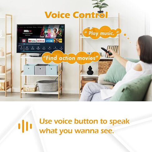 جهاز تحكم عن بعد صوتي بديل لأجهزة التلفاز الذكية Fire AMZ Cube/TV Stick/TV Stick (4K، 4K Max)، TV Stick Lite، الجيل الثالث من التلفزيون الذكي، لجميع أجهزة التلفاز الذكية Insignia/Toshiba/Pioneer Voice in Saudi Arabia
