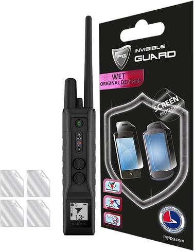 IPG for Garmin PRO 550 Plus Handheld Dog Training System Screen Protector (4 Units) Invisible Touch Screen Sensitive Ultra HD Clear Film Anti Scratch Skin Guard - Smooth for PRO550Plus in Saudi Arabia