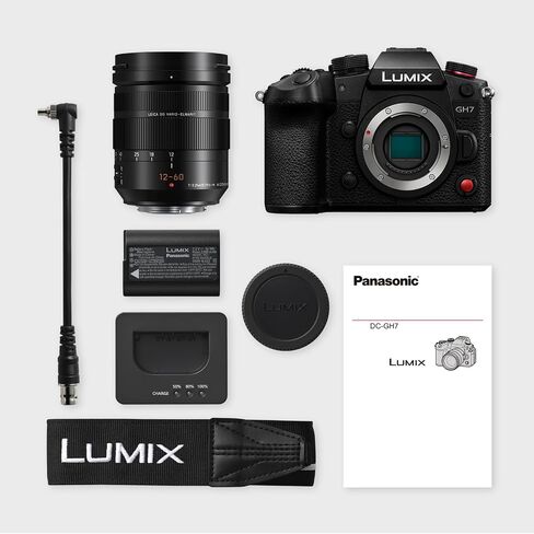 Panasonic Lumix GH7 Mirrorless Camera with 12-60mm f/2.8-4 Lens and Advanced Accessory and Travel Bundle | DC-GH7LK | Extended 3 Years Panasonic Warranty in Saudi Arabia