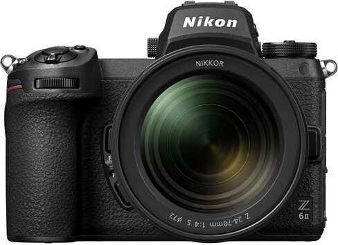 Nikon Z6 II Mirrorless Camera with 24-70mm f/4 Lens (1663) Bundle with Nikon FTZ II Mount Adapter, 64GB Extreme Memory Card, and 5-Pack Wipes in Saudi Arabia