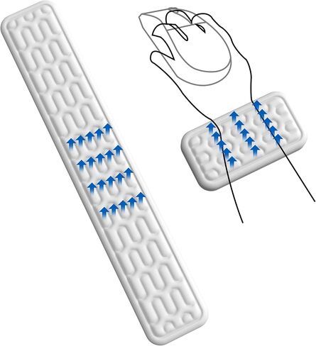 Keyboard Wrist Rest Pad, Gel Memory Foam Wrist Rest Set for Keyboard and Mouse, Easy Typing and Pain Relief, Non-Slip Keyboard Pad for Computer, Laptop, Home&Office(Black） in Saudi Arabia