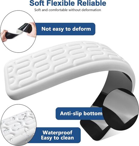 Keyboard Wrist Rest Pad, Gel Memory Foam Wrist Rest Set for Keyboard and Mouse, Easy Typing and Pain Relief, Non-Slip Keyboard Pad for Computer, Laptop, Home&Office(Black） in Saudi Arabia