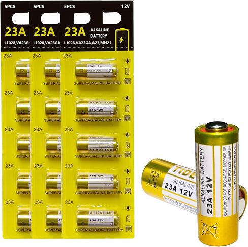 23A 12 Volt Battery A23 Battery- Long Lasting 12 V Battery 5 Pack, 23A 12V Batteries for Doorbells and Remote Control Unit in Kuwait