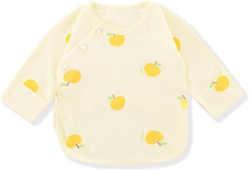 قميص للأطفال حديثي الولادة من الأولاد والبنات، تي شيرت من قطن بوركوتون للخريف والشتاء in Kuwait