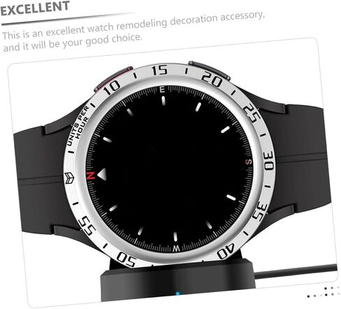 Galaxy Bezel 4 Classic Case Watch 4 Classic 46mm Band Edge Trim Metal Bezel Circle Bezel استبدال حافظة الساعة لوازم حزام الساعة إطار مزخرف من الفولاذ المقاوم للصدأ حلقة Pro in Saudi Arabia