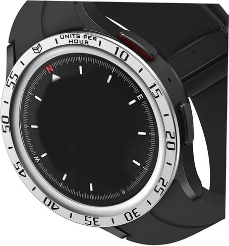 Galaxy Bezel 4 Classic Case Watch 4 Classic 46mm Band Edge Trim Metal Bezel Circle Bezel استبدال حافظة الساعة لوازم حزام الساعة إطار مزخرف من الفولاذ المقاوم للصدأ حلقة Pro in Saudi Arabia