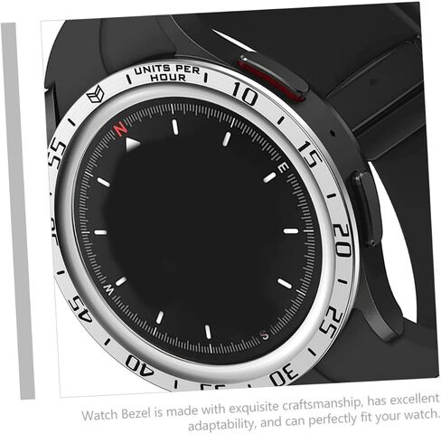 Galaxy Bezel 4 Classic Case Watch 4 Classic 46mm Band Edge Trim Metal Bezel Circle Bezel استبدال حافظة الساعة لوازم حزام الساعة إطار مزخرف من الفولاذ المقاوم للصدأ حلقة Pro in Saudi Arabia