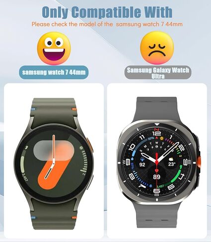 Seltureone 2 Pack for Samsung Galaxy Watch 7 44mm حافظة حماية الشاشة، PC صلب [مضاد للخدش] [مضاد للغبار] حافظة حماية شاملة 360 درجة لساعة Samsung Galaxy Watch 7 44mm - شفاف in Kuwait