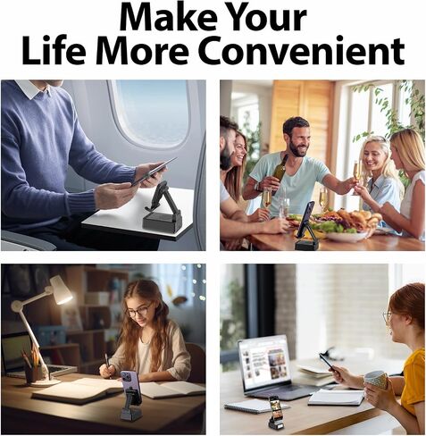 4 in 1 Bluetooth 5.3 Wireless Speaker with Adjustable Phone Stand Wireless Charging Station, Digital Alarm Clock & Portable Speaker Support USB Drive in Saudi Arabia