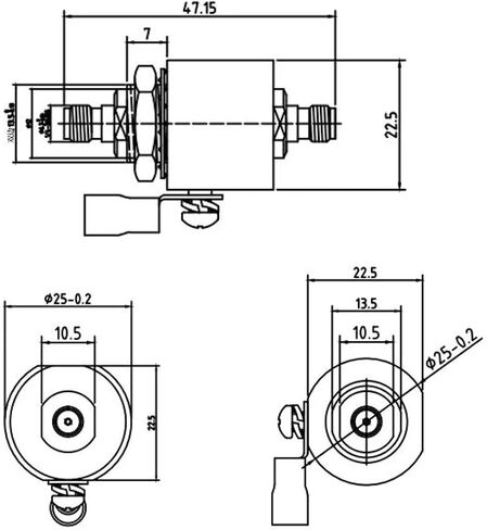 SMA Lightning Arrestor SMA Surge Protector with SMA Female to SMA Female Bulkhead Connector 0-6GHz with Replaceable Gas Tube Element 90V in Saudi Arabia