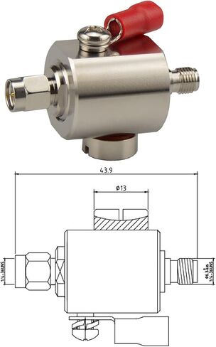 SMA Lightning Arrestor SMA Surge Protector with SMA Female to SMA Female Bulkhead Connector 0-6GHz with Replaceable Gas Tube Element 90V in Saudi Arabia