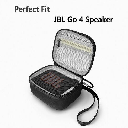 حقيبة حمل صلبة من Geiomoo EVA لمكبر الصوت JBL Go 4، غطاء تخزين محمول مع حلقة تسلق وحزام (رمادي) in Saudi Arabia