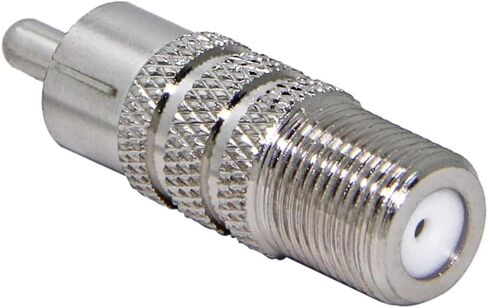 Coaxial to RCA Connector, Coaxial F-Type Female to RCA Male AV Audio Video Connector Converter Coupler Adapter for RG6 Coaxial Cable in Saudi Arabia