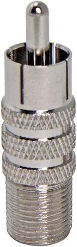 Coaxial to RCA Connector, Coaxial F-Type Female to RCA Male AV Audio Video Connector Converter Coupler Adapter for RG6 Coaxial Cable in Saudi Arabia
