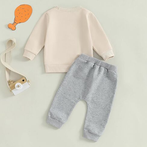 WZTYYDS Toddler Baby Boy Clothes Fall 6 12 18 24 Months Cow Print Long Sleeve Sweatshirts Tops Pants Set Winter 2PCS Outfit in Saudi Arabia