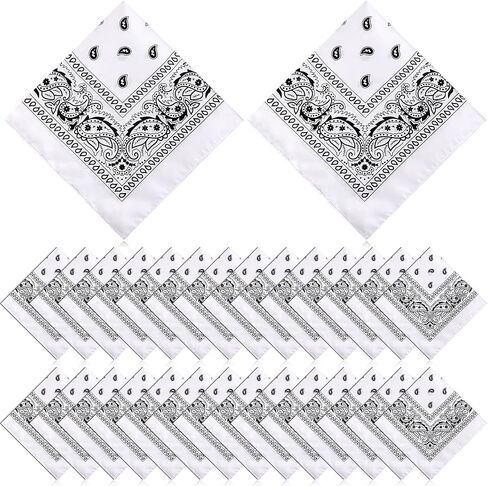 Handepo 12 Pack X Large Cotton Paisley Pattern Bandanas Pure Cotton Hair Head Bandanas 27 x 27 Inches Novelty Bandanas Paisley Cotton Bandanas for Men Women in Saudi Arabia