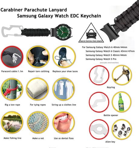 Nurse Watch Band Fob Compatible with Samsung Galaxy Watch 6/6Classic, Galaxy Watch5/5Pro, Galaxy Watch4/4Classic Brooch Watch Holder Clip Pocket Portable Strap in Saudi Arabia