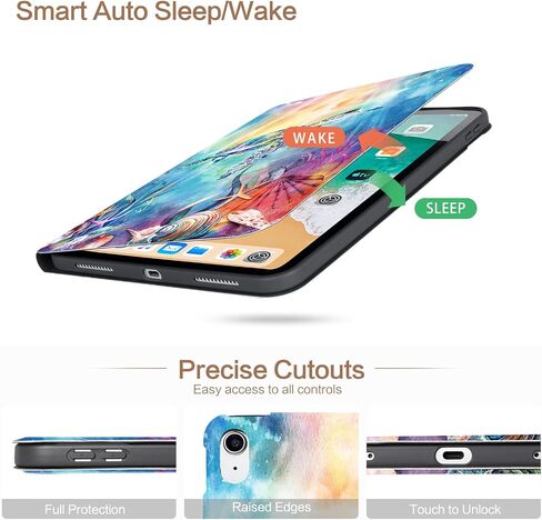 حافظة Lokigo iPad الجيل العاشر 2022، حافظة iPad الجيل العاشر، حافظة iPad 10.9، حافظة iPad 10.9 بوصة، حافظة حماية متعددة الزوايا لجهاز iPad الجيل العاشر، سلحفاة in Kuwait