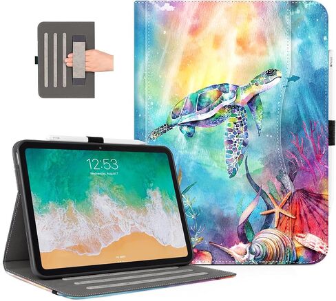 حافظة Lokigo iPad الجيل العاشر 2022، حافظة iPad الجيل العاشر، حافظة iPad 10.9، حافظة iPad 10.9 بوصة، حافظة حماية متعددة الزوايا لجهاز iPad الجيل العاشر، سلحفاة in Kuwait
