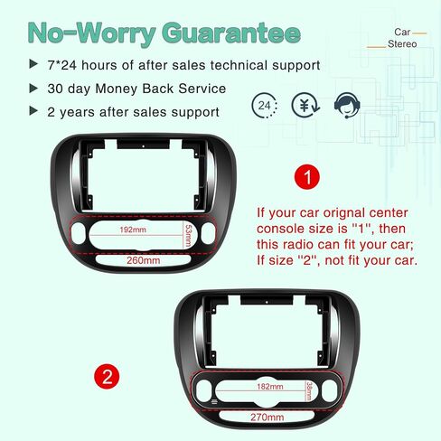 EKAT [2+64G] Car Radio for Kia Soul 2014-2017 (Only for Manual A/C), 9 inch Android 13 Touch Screen KIA Soul Stereo, Carplay/Android Auto/EQ Audio/SWC/Bluetooth/26 Ul Desktop Themes in Saudi Arabia