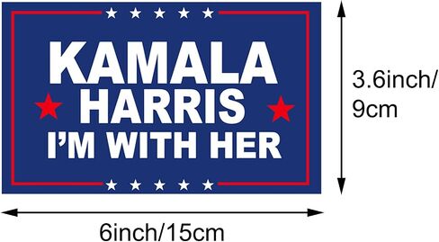 12Pcs Kamala Harris Stickers 2024, 4 Design Harris Stickers Repeatable Aesthetic Vinyl Madam Kamala BumperStickers for American Presidential Election Laptop Bumper Scarpbook Craft Car Decal in Saudi Arabia