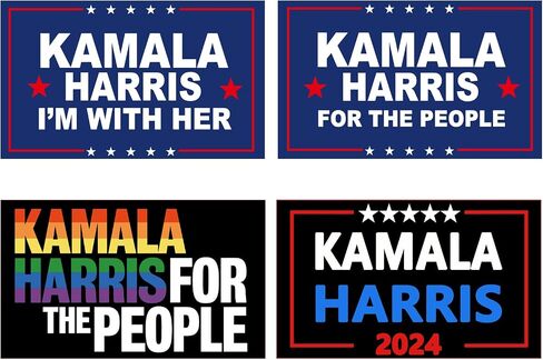12Pcs Kamala Harris Stickers 2024, 4 Design Harris Stickers Repeatable Aesthetic Vinyl Madam Kamala BumperStickers for American Presidential Election Laptop Bumper Scarpbook Craft Car Decal in Saudi Arabia