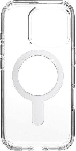 Speck Clear iPhone 16 Pro Case MagSafe and ClickLock - Slim Phone Case iPhone 16 Pro - iPhone 16 Pro Phone Case - Presidio - Clear/Chrome in Saudi Arabia