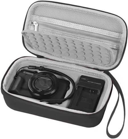 Camera Bag Carrying Case Compatible with Canon G7X Mark III/ G7X Mark II Digital Camera, Hard Bag Suitable for Travel and Home Storage (Black) in Saudi Arabia