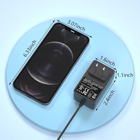 VHBW 9V for Crosley Record Player Power Cord Compatible with Crosley Cruiser CR8005A I II III Series CR8005C CR6005A CR89 CR221 Portable Record Player in Kuwait