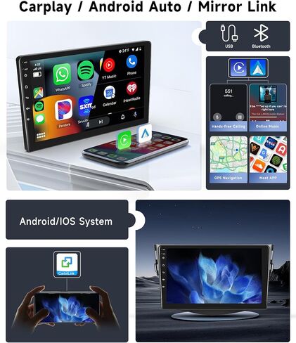 راديو سيارة 8 CORE 2G+64G Android 13 لسيارة Toyota RAV4 2007 2008 2009 2010 2011 مع Carplay اللاسلكي/Android Auto، شاشة لمس ستيريو 9 بوصة 1280 * 720P IPS، بلوتوث، GPS، WiFi، SWC، DSP+ HD in Saudi Arabia